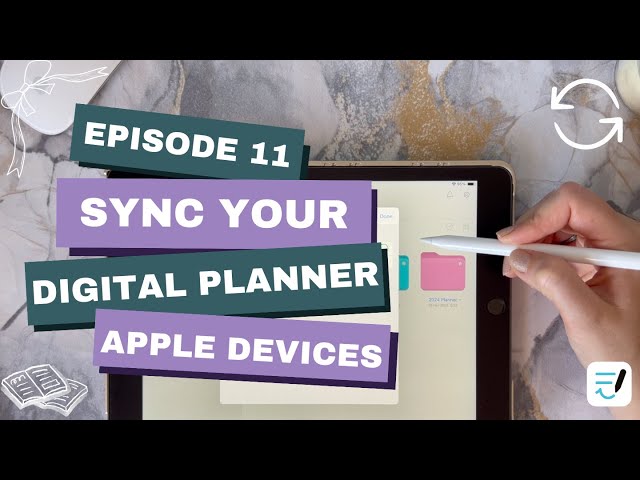 🐰 🌷Episode 11: Sync your GoodNotes | digital planning | iphone | ipad tips and tricks✨