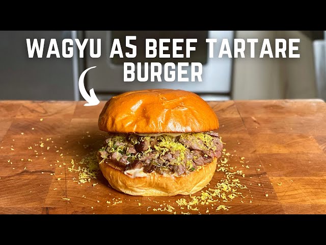 Wagyu A5 Beef Tartare Burger