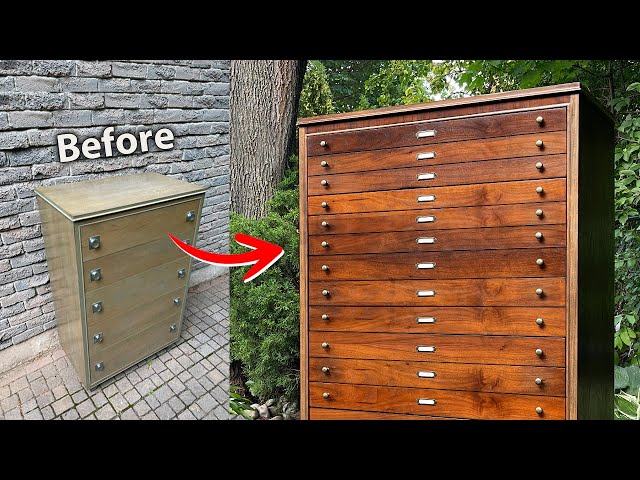 Turning a Regular Dresser into an Architect Cabinet