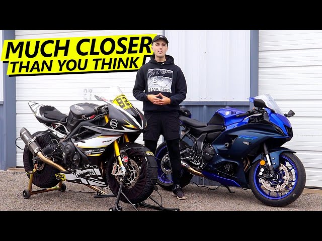 Yamaha R7 vs a REAL SUPERSPORT ON TRACK! (Full Analysis)