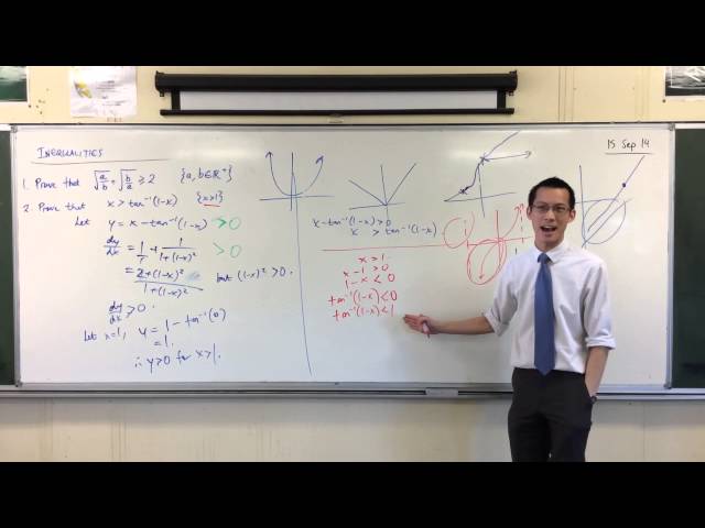 Interesting Inequality Proof w/ Inverse Trig (2 of 2: Davin's Sneaky Proof)