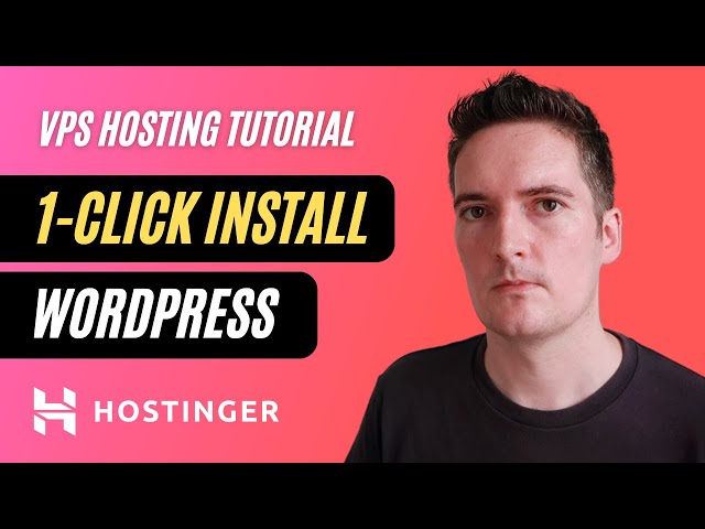 1-Click Install WordPress on VPS (Hostinger)
