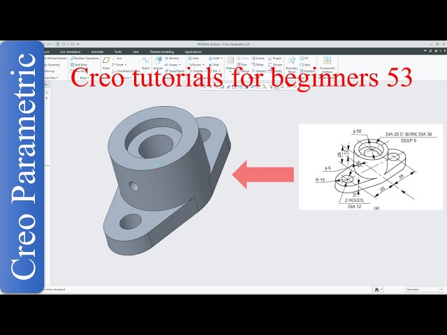 Creo parametric tutorials for beginners|creo|proE|tutorial-53