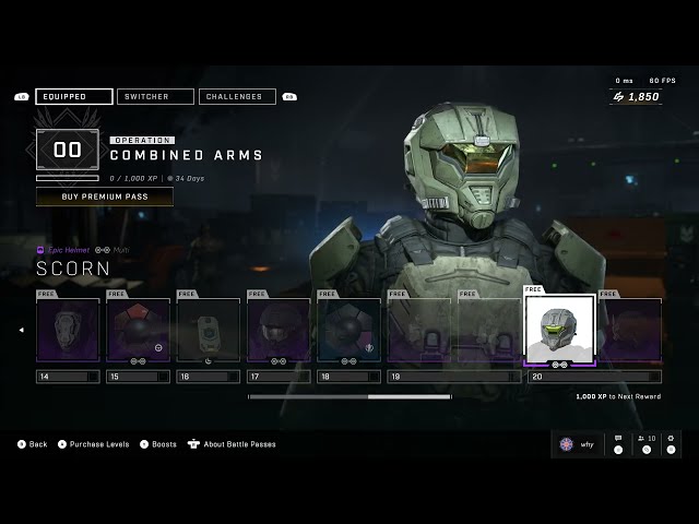 Halo Infinite - Combined Arms Operation Pass Free Unlockable Items