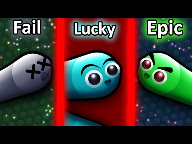FAIL vs EPIC vs LUCKY in Slither.io