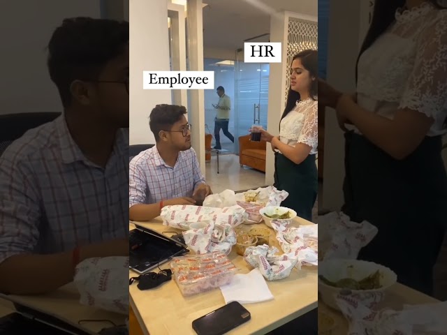 Corporate Lunch || Employee Reaction