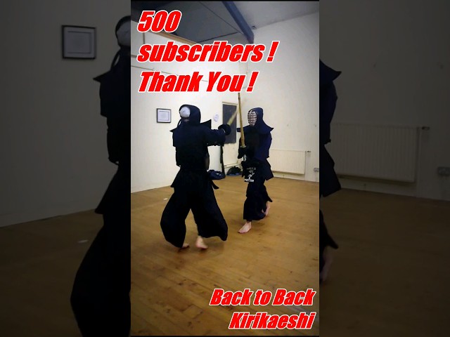 500 Subs! Thank You! #kendo #Iaido #TheSwordsman