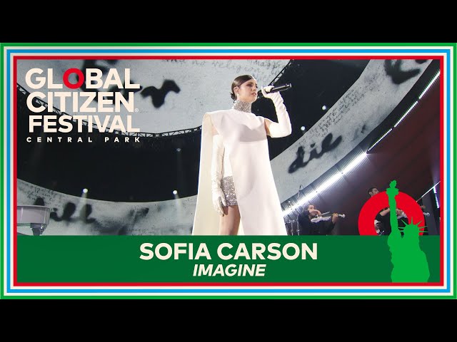 Sofia Carson Performs John Lennon's ‘Imagine’ | Global Citizen Festival 2023