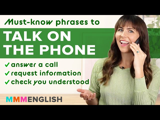 Must-know Phone Phrases ☎️ Talk Confidently On The Telephone in English!