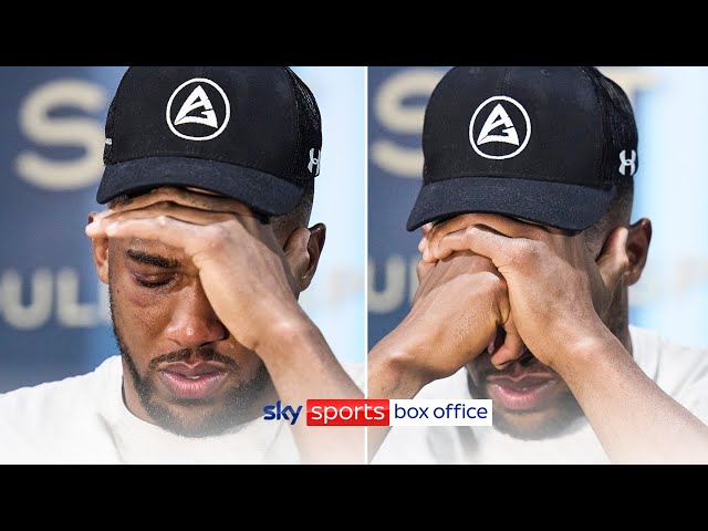 Anthony Joshua breaks into tears after Usyk defeat | Post-Fight Press Conference