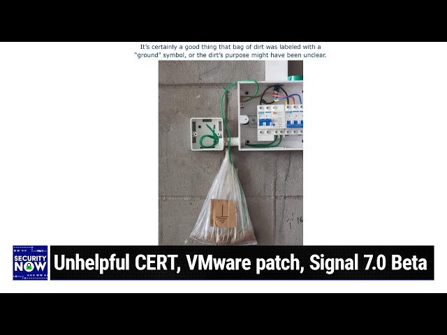 Passkeys vs. 2FA - Unhelpful CERT, VMware patch, Signal 7.0 Beta