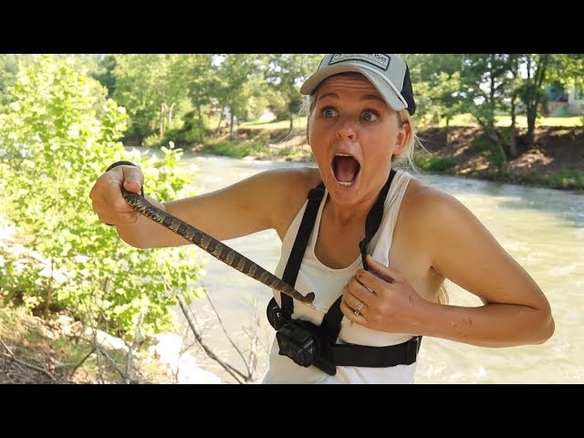 BITTEN While Fishing a SNAKE INFESTED Trout Stream! (AMAZING Snakes Found!)