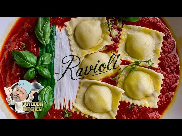 Homemade Ravioli with Delicious Salmon-Spinach Filling!