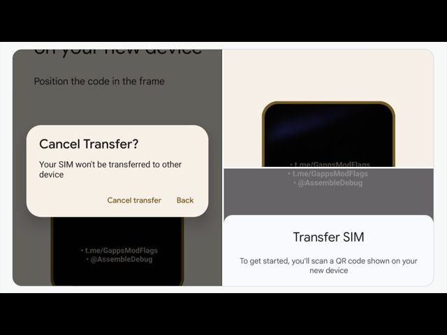 eSim transfer is coming to Android as part of the data transfer process when setting up a new phone