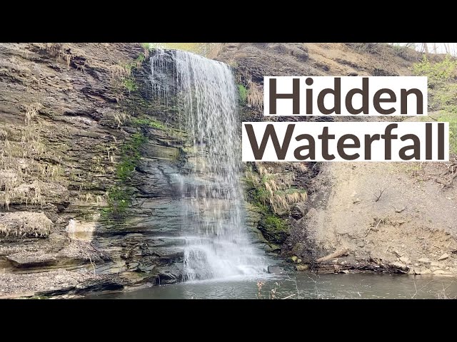 Hidden waterfall at Day's Dam in Lorain