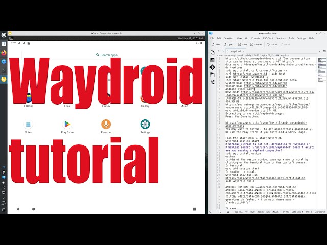 Waydroid - run Android apps on Linux - tutorial for beginners - September 2023 - 74487818
