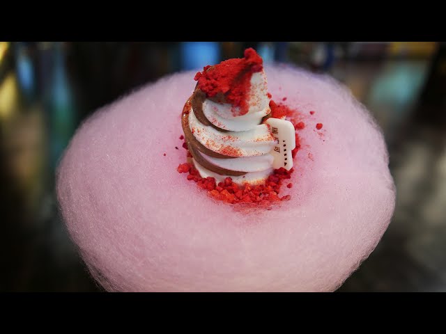Cotton Candy with Ice Cream - Cute Desserts
