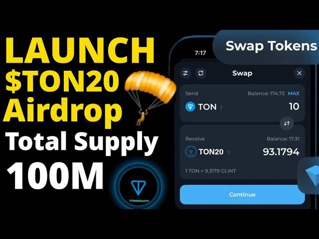 Launch 🚀 $TON20 Airdrop 🪂 Total Supply 100M || Ton20 Airdrop Blacked TON Blockchain By Mansingh