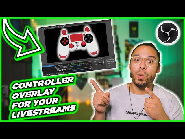 OBS STUDIO : How to Setup Controller Gamepad Overlay (Console Hand Camera)