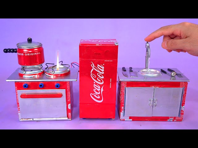 Make an Amazing Mini Kitchen recycling Soda Cans