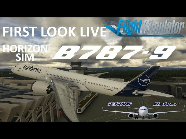 HORIZON SIM B787-9 FIRST LOOK | Lufthansa Domestic Ops FRA-HAM-FRA