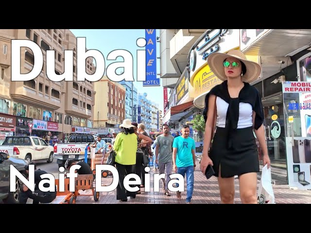 Dubai [4K] Naif Deira, Gold Souk Walking Tour 2024 🇦🇪