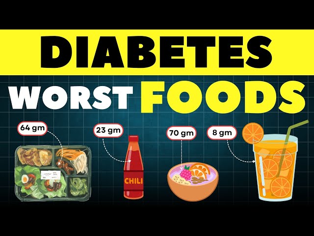 15 Worst Foods for DIABETICS | Diabetes foods to avoid | Reverse Diabetes