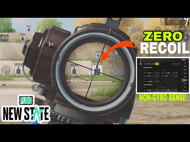 ZERO RECOIL SENSITIVITY WITH CODE FOR NON-GYRO PLAYERS - PUBG NEW STATE