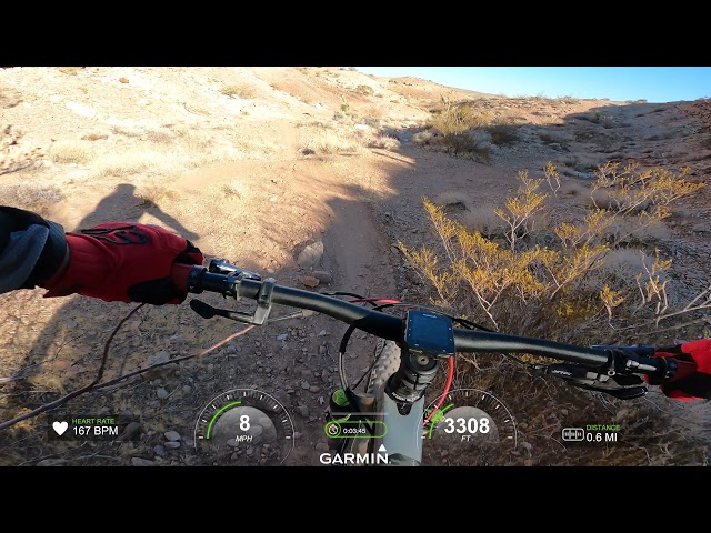 Free Chicken Trail at Mesa Las Vegas Trail system - A True Blue Green  - Trek Fuel Ex - Gopro Hero 9