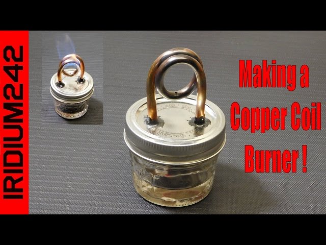 Build Your Own Copper Coil Alcohol Burner Stove!