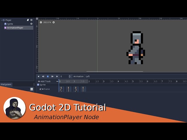 Animating the player with the AnimationPlayer! (Godot 2D Tutorial)