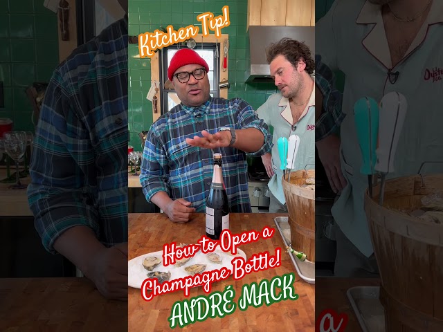 ANDRÉ KITCHEN TIP! How to open a bottle of sparkling wine aka champagne! 🥂 ANDRÉ MACK