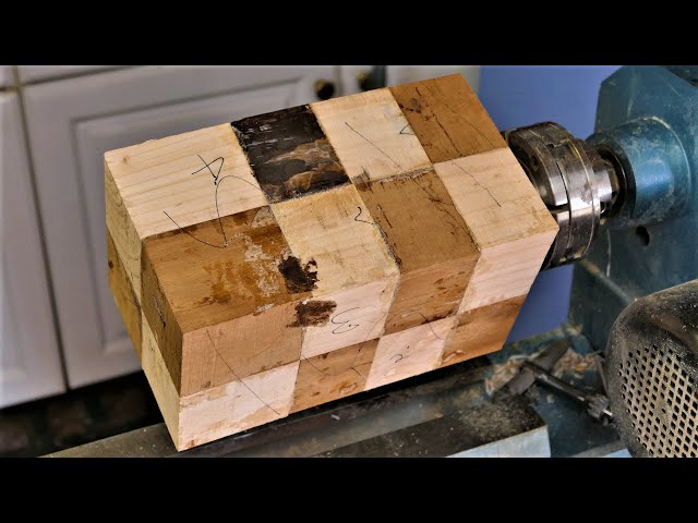 Woodturning - The Checkered Wood