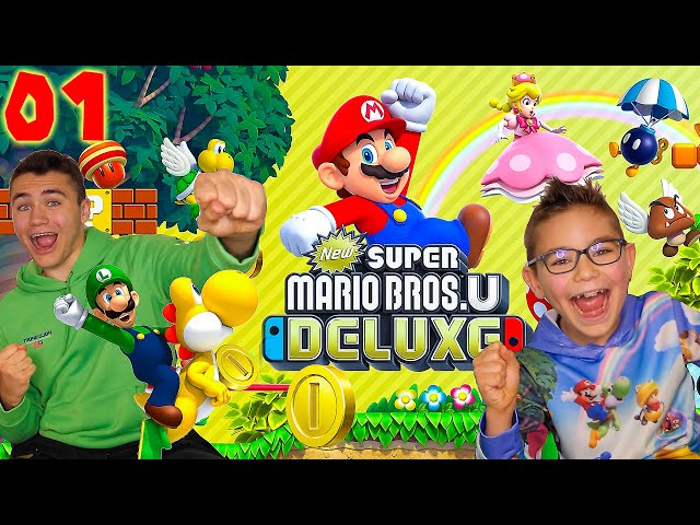 On Démarre une Nouvelle Aventure ! - Super Mario Bros U Deluxe Épisode 1 - Nintendo Switch co-op