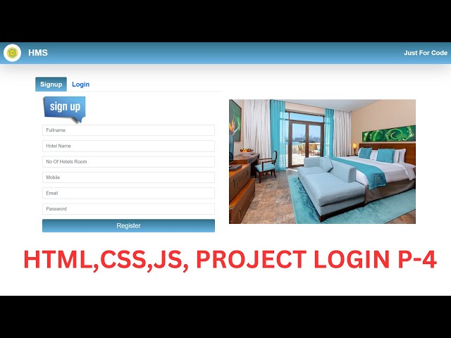 JAVASCRIPT PROJECT HOTEL MANAGEMENT SYSTEM | HTML | CSS | JAVASCRIPT PROJECT IN HINDI | PART-4