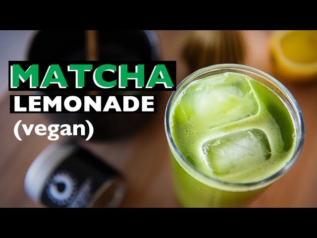 Vegan Matcha Lemonade Recipe | How to make Green Tea Starbucks Style Drink!