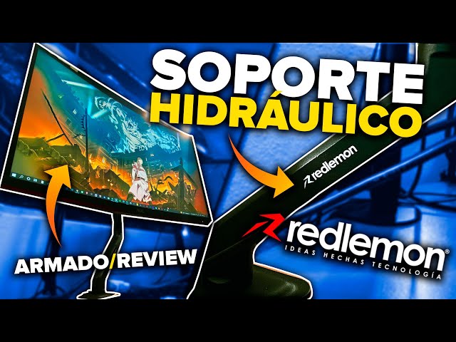 SOPORTE HIDRAULICO PARA MONITOR REDLEMON | Unboxing/Review | UrbVic