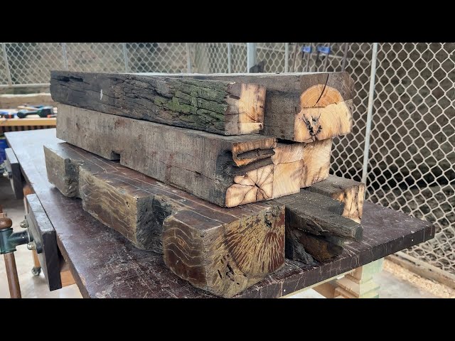 Utilizing Waste Wood To Create A Beautiful Set Of Furniture. Exceptional Woodworking Artistry