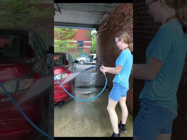 DIY Car Wash in USA! #tesla #carwash