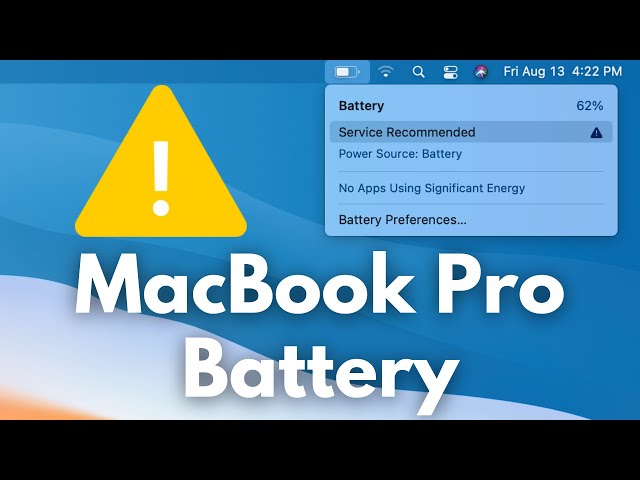 MacBook Pro TouchBar Battery Replacement | Fix Service Battery Warning | Macbook Restoration
