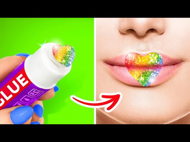 HOW TO SNEAK SNACK EVERYWHERE AT SCHOOL || Cool Food Hacks and Makeup Ideas by 123 GO! Genius