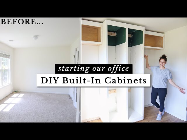 Starting our DIY Built in Office Cabinets | Office Makeover Part 2