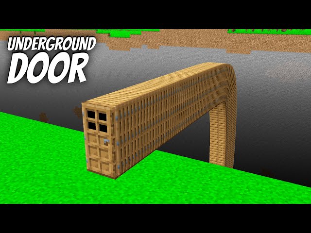 I found a UNDERGROUND DOOR in Minecraft ! What's INSIDE the LONGEST DOOR ?