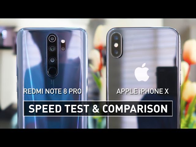 Redmi Note 8 Pro vs iPhone X SPEED TEST | Zeibiz
