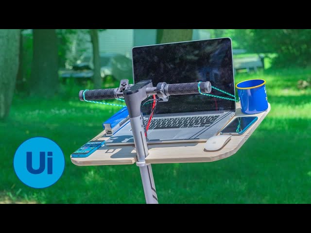 Scooter Computer Commuter | Making a DIY Stand Up Desk for an Electric Scooter