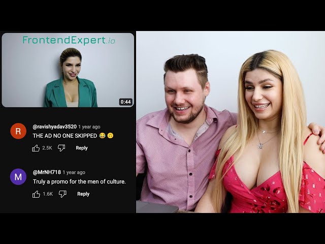 My Girlfriend Reacts To AlgoExpert Ad Comments