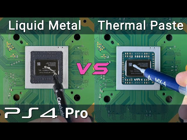 PS4 Pro Liquid Metal vs Thermal Paste