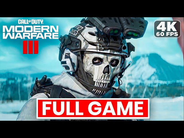 Call of Duty Modern Warfare 3 - FULL GAME (4K 60FPS) Walkthrough Gameplay No Commentary