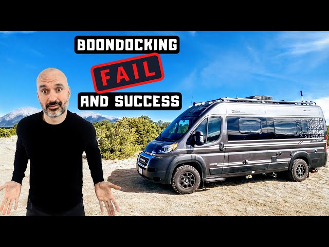 RV Living in Colorado 🚙 RV Boondocking Mistake & Success 🙌 Free RV Camping in a Camper Van
