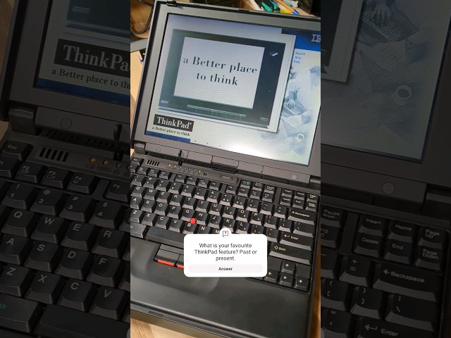 #ThinkPad A better place to think #retro #pc